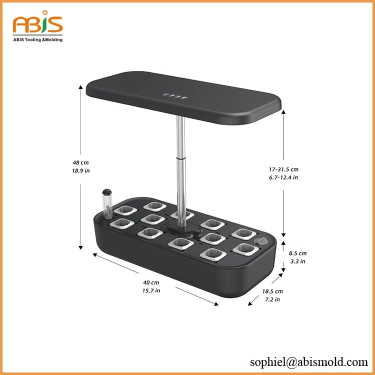 Indoor grow pot  plastic injection mould (5)